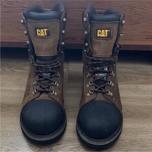 CAT Tracklayer 8" Work Boots - P90372 Steel Toe Waterproof - Men's 10 - NWOB
